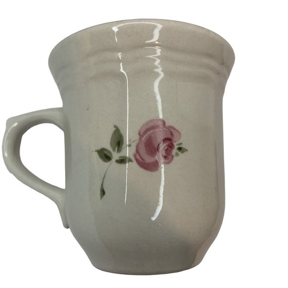 Gibson Pink Floral Pattern Coffee Tea Cups Pink Flowers Replacements Set Of 4 - Picture 7 of 8